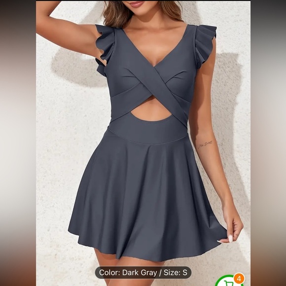 Swimsuit Dress Size Small Swimwear Beach Summer - Picture 2 of 10